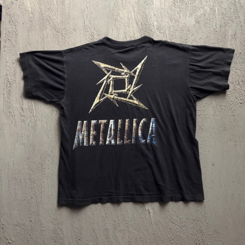 Vintage Metallica Shirt XL Black 1990s Load Ninja Star USA Artimonde